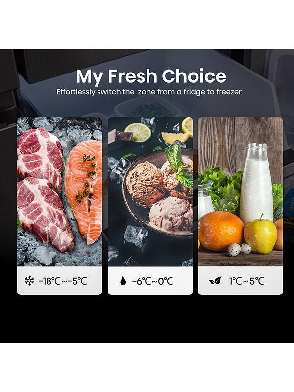 Hisense RQ758N4SWFE Pureflat 90cm Cross Door, American Fridge Freezer - Black Stainless Steel - Image 4